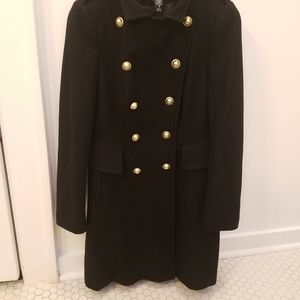 Victoria's Secret Black Military Coat